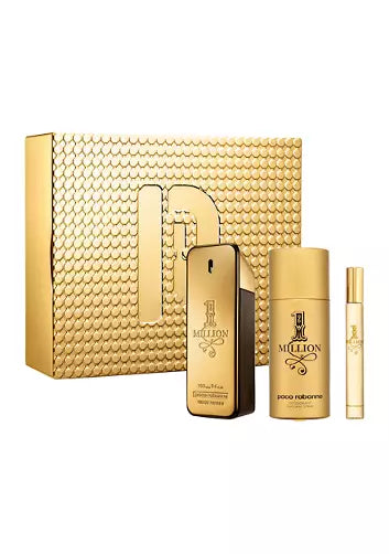 One Million Paco Rabanne Set 3p 3.4oz EDT Spray