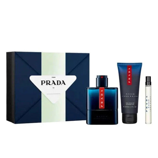 Prada Luna Rosa Ocean 3 Pieces Set 3.3oz for Men EDT